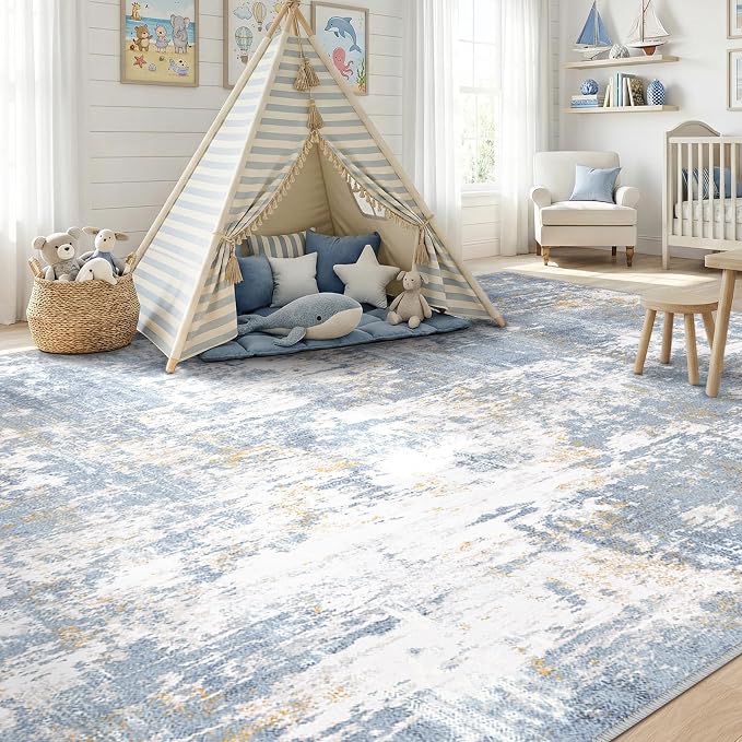 RELEANY Washable 5'x7' Abstract Area Rug - Image 4