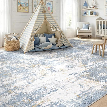 RELEANY Washable 5'x7' Abstract Area Rug - Image 4