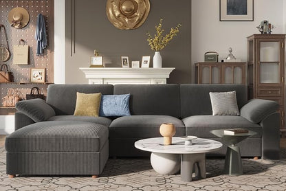 EASE MOOSE Oversized Sectional Modular Sofa, Large L Shape Sectional Couch Wide - Image 6