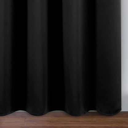 Black Thermal Blackout Curtains/38 x 84 Inch/Set of 2 Panels Room Darkening - Image 8