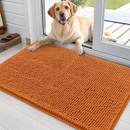 OLANLY Dog Door Mat for Muddy Paws 36x24, Super Absorbent Chenille Mud Mat | by OLANLY