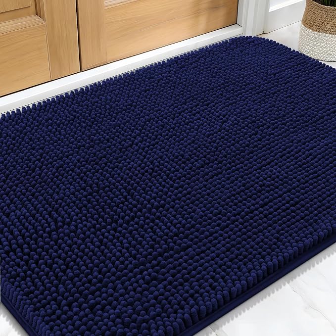 OLANLY Dog Door Mat for Muddy Paws 30x20, Super Absorbent Chenille Mud Mat | by OLANLY