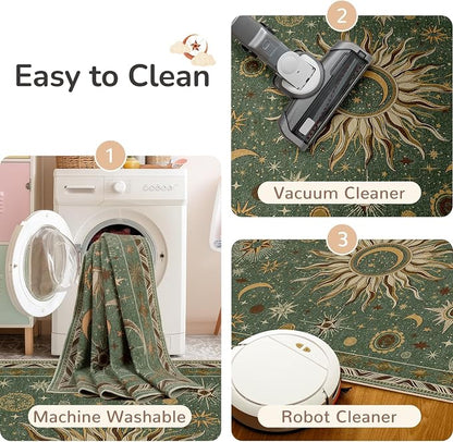 Vacuum-Friendly, 2x8 Washable Area Rug - Image 5