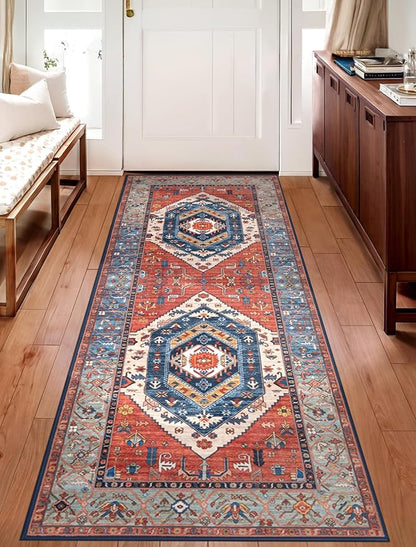 SERISSA 2x6 Washable Non Slip Boho Runner Rug - Image 6