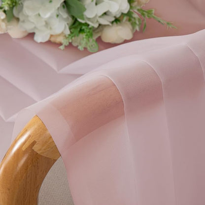 Chyhomenyc Sheer Valances for Windows 2 Pack, Small Window Curtains for Living - Image 7