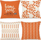 YCOLL Fall Pillow Covers 22x22 Set of 4, Modern Sofa Throw Pillow Cover by PillowCoversExpert