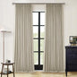 Burlywood Birch 100% Blackout Pinch Pleated Linen Curtains 94 Inches Long | by Twodrapes