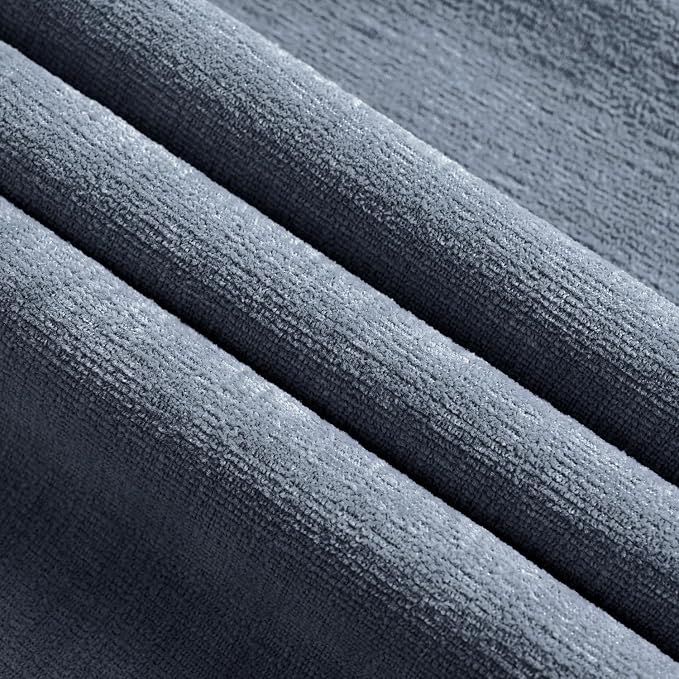 MIULEE Dark Grey Blue Chenille Couch Throw Pillow Covers, 20x20 | Set of 2 - Image 6