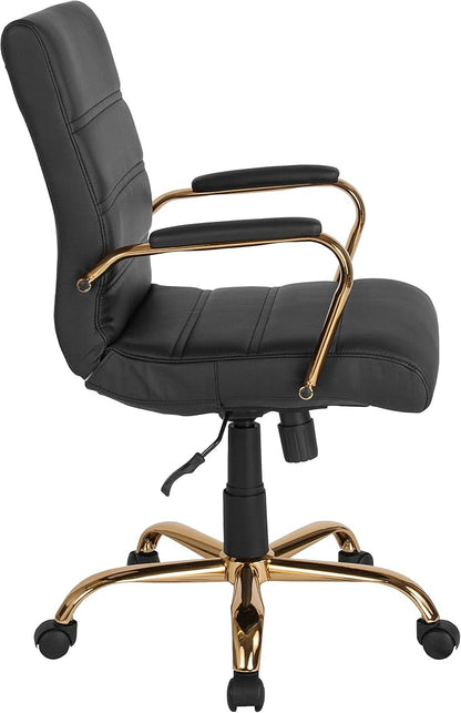 Flash Furniture Whitney Mid-Back Swivel LeatherSoft Desk Chair - Image 13