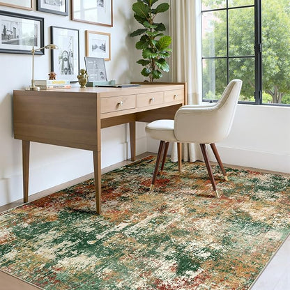 RELEANY Washable 7'x9' Abstract Area Rug - Image 8