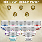 Glitter & Glitz Edible Glitter for Drinks - Premium Drink Glitter Edible Dust for Cocktails, Baking, Brew, Champagne - Luster Dust and Cocktail Glitter - Edible Glitter for Drinks Decoration (Pink, 5Grams)