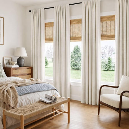 INOVADAY 100% Blackout Linen Curtains - Image 6