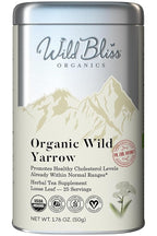 Wild Bliss Organic Yarrow Tea - Caffeine Free Loose Leaf Herbal Tea - Pharmacopoeia Potency - 1.76 Ounces - 25 Servings