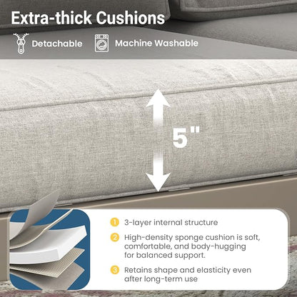 Wisteria Lane Metal Patio Furniture Sofa, All-Weather Outdoor Couch - Image 4
