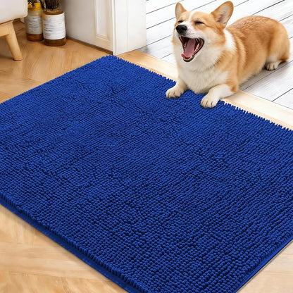 OLANLY Dog Door Mat for Muddy Paws 40x32, Super Absorbent Chenille Mud Mat | by OLANLY