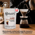 Blackout Coffee Climax Amaretto, Irish Cream & Kahlua Flavored Ground Coffee, Medium Roast - Ground Coffee, Fresh Roasted In the USA,12 oz Pouch