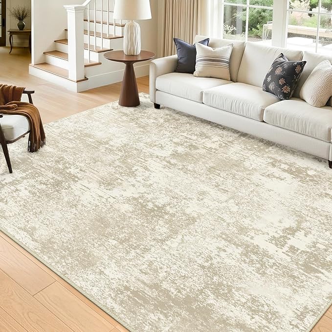 RELEANY Washable 9'x12' Abstract Area Rug - Image 9