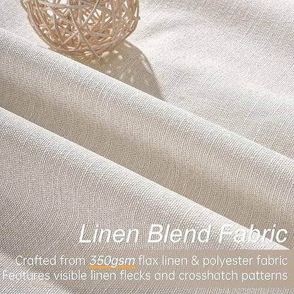 Topfinel 100 Inch Long Black Out Custom Drapery Panels, Cream White Blackout - Image 3