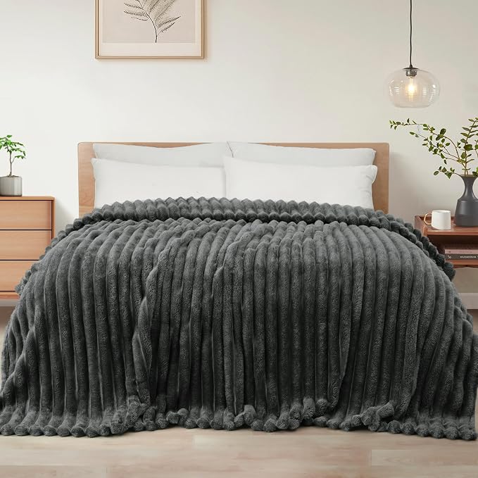 Exclusivo Mezcla Striped Twin Size Fleece Blanket by ExclusivoMezcla