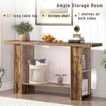 FOLUBAN Console Table for Entryway, Farmhouse Sofa Table - Image 6
