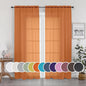 Sheer Curtains 90 Inches Long 2 Panels Set by OWENIE