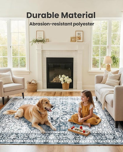 AMADA HOMEFURNISHING 6x9 Area Rugs, Vintage Rugs - Image 3