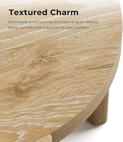 Furniture of America Carys Modern Solid Wood 20-inch Round End Table - Image 4