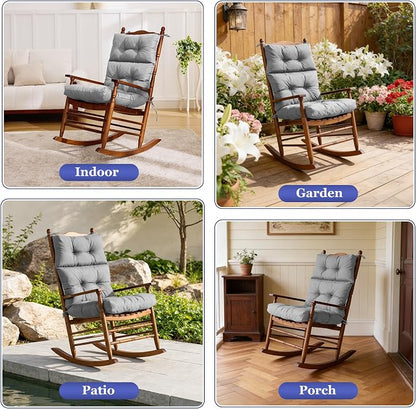 Rocking Chair Cushion, Waterproof and Fade-Resistant Adirondack Rocker Cushions - Image 5