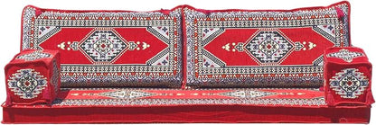 mysticalanatolia Majlis Floor Sofa Loveseat – 75x27x4 in Convertible Guest by MysticalAnatolia