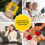Tiesta Tea Maui Mango, Loose Leaf, Mango Pineapple Herbal Tea, Premium Non-Caffeinated Fruit Blend, Makes Hot or Iced & Brews Up to 200 Cups, 16 Ounce Resealable Bulk Pouch