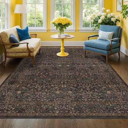 Taupe Brown 5x8 Rug for Living Room - Image 3