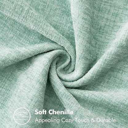 MIULEE Decorative Lumbar Throw Pillow Covers 12x20 Inch Aqua Green 2 Pack | - Image 4