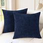 CaliTime Decorative Couch Throw Pillow Covers 16 X 16 Inches Navy Blue | Pack by CaliTime