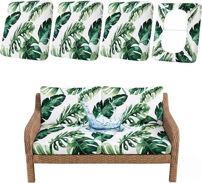 Waterproof Outdoor Cushion Covers, Stretch Patio Slipcovers | UV Resistant by hyha