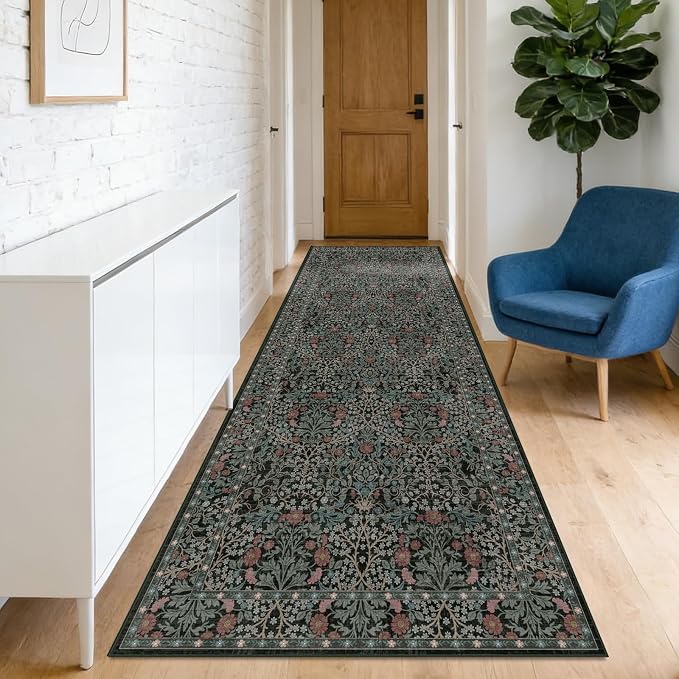 Washable 2'6" x 10' Runners for Hallways, Non Slip Long Floor Runner for Kitchen - Image 2