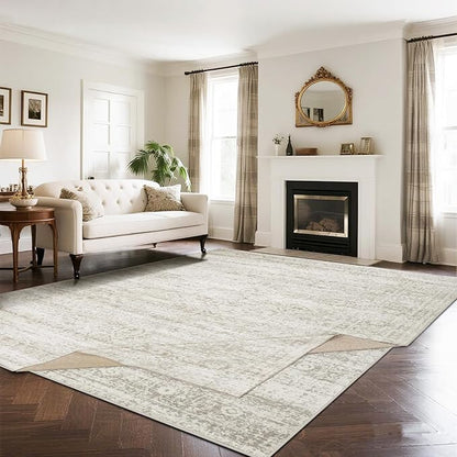 Double Layers 8x10 Area Rugs for Living Room, Dining Room, Playroom | Ultra by Srugn