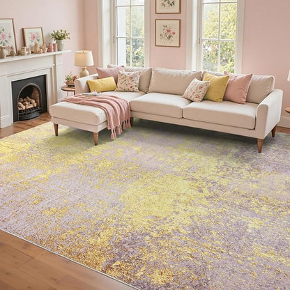 5x7 Ft Area Rugs for Living Room, Soft Non-Slip Washable Rugs Modern Abstract - Image 3