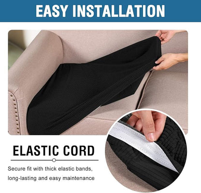 H.VERSAILTEX Super Stretch Individual Seat Cushion Covers Sofa Couch Slipcover - Image 5