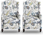 Wingback Recliner Chair, Traditional Push Back Recliner Chair by Consofa
