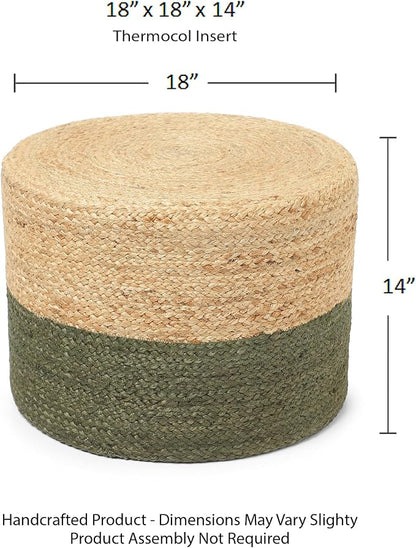 REDEARTH · Cylindrical Pouf Foot Stool Ottoman - Image 2