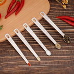 Mini Measuring Spoon Set, Heavy Duty Stainless Steel Measuring Spoons for Cooking Baking, Tablespoon Teaspoon for Dry or Liquid Ingredients, Fits in Spice Jar, 1/64 1/32 1/16 1/8 1/4 tsp
