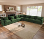 ELUCHANG 150" Oversized V-Shaped Cloud Couch Modular Sectional Sofa by ELUCHANG