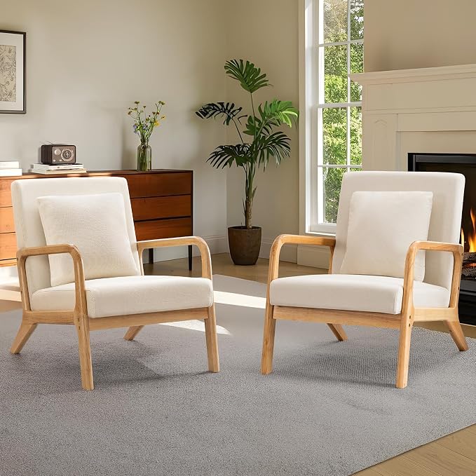 ELUCHANG Mid-Century Modern Accent Chair - Image 9
