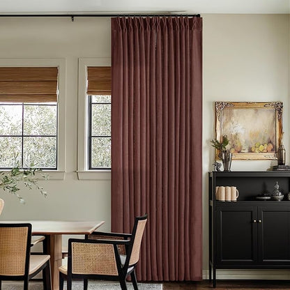 Pinch Pleated Semi Sheer Linen Curtains by Twodrapes
