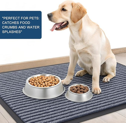 OLANLY Front Door Mat 47x23, Waterproof Heavy-Duty Indoor Outdoor Doormat | Ash - Image 6