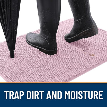 OLANLY Dog Door Mat for Muddy Paws 70x35, Super Absorbent Chenille Mud Mat | - Image 2