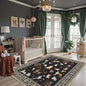Black Area Rug 5x7 for Living Room Bedroom | Ultra-Thin;Boho Style; Non by WelcometoBabovid