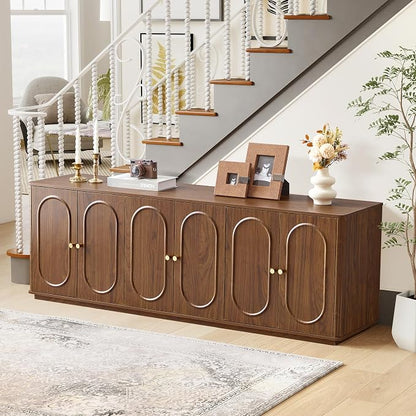 63'' Fluted Sideboard Buffet Cabinet - Image 7