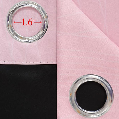 Ombre Grey and Pink Blackout Curtains 36 Inch Long | Thermal Insulated Grommet - Image 7