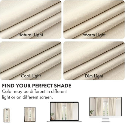 MIULEE 100% Blackout Linen Curtains - Image 7